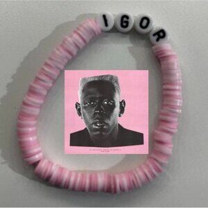 Pink and white Tyler, the Creator Igor bracelet #indie